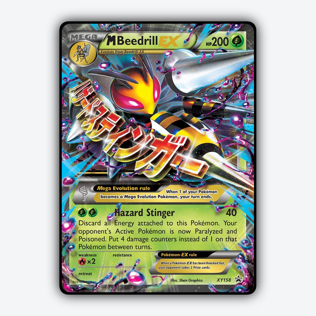 M Beedrill-EX #158 - XY Black Star Promos Set - Card Rug