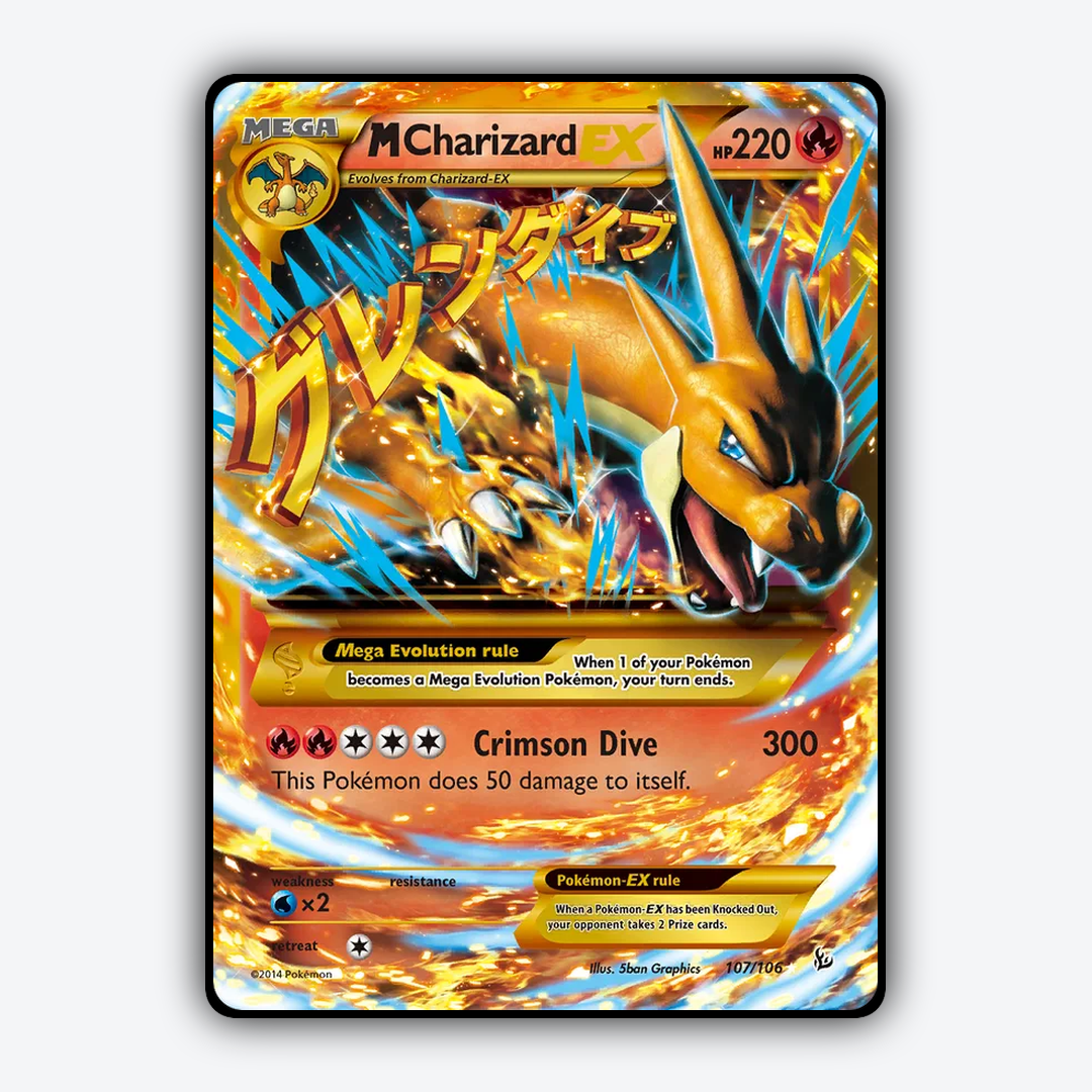 M Charizard-EX 107/106 - Flashfire Set - Card Rug