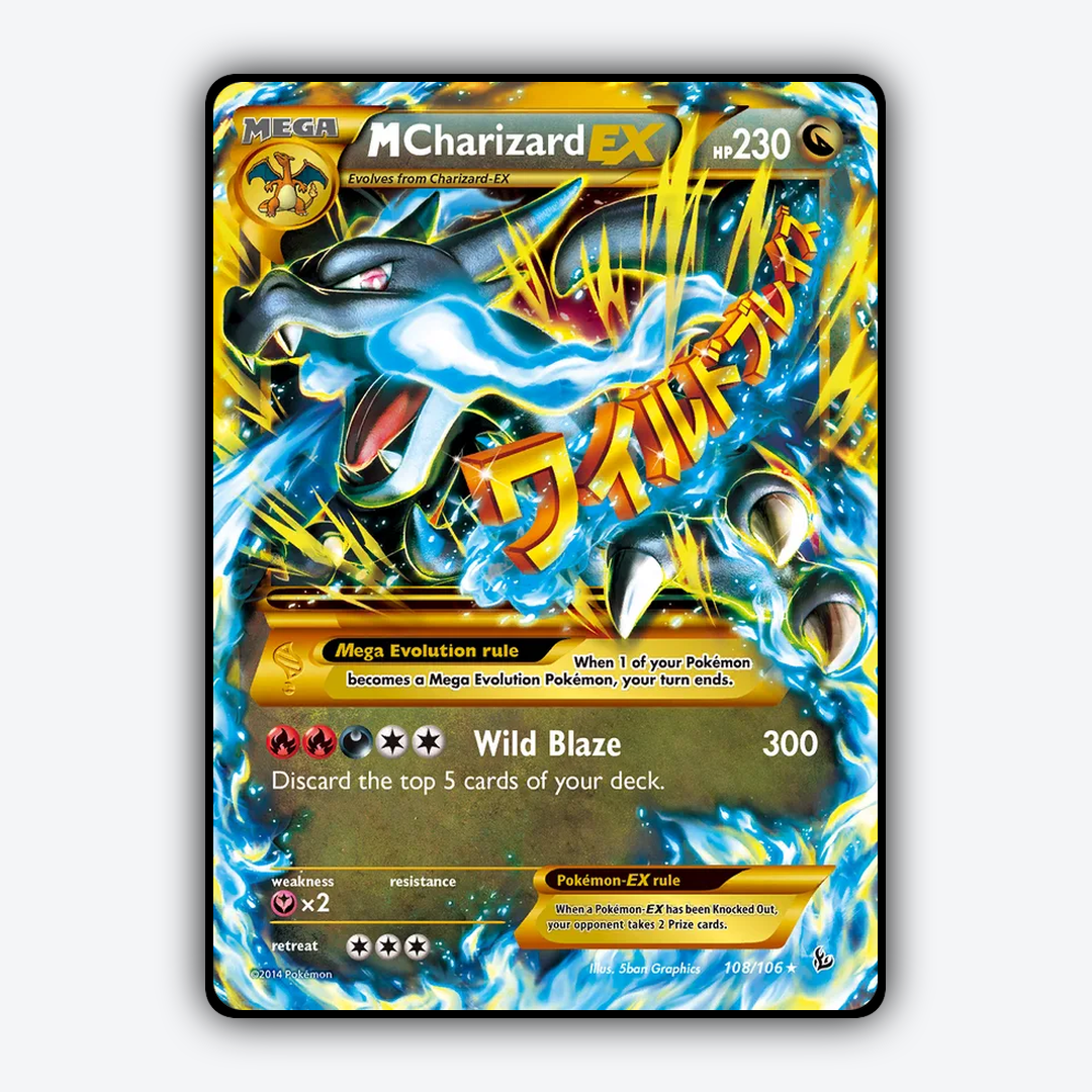 M Charizard-EX 108/106 - Flashfire Set - Card Rug