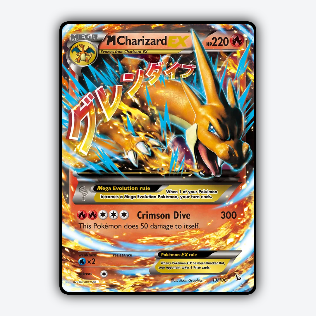 M Charizard-EX 013/106 - Flashfire Set - Card Rug