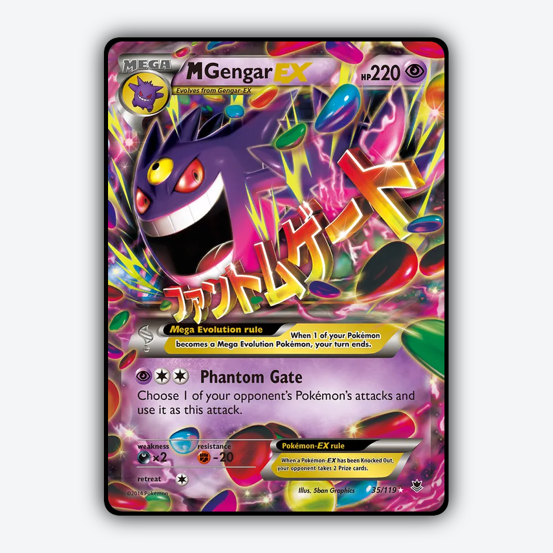 M Gengar-EX 035/119 - Phantom Forces Set - Card Rug