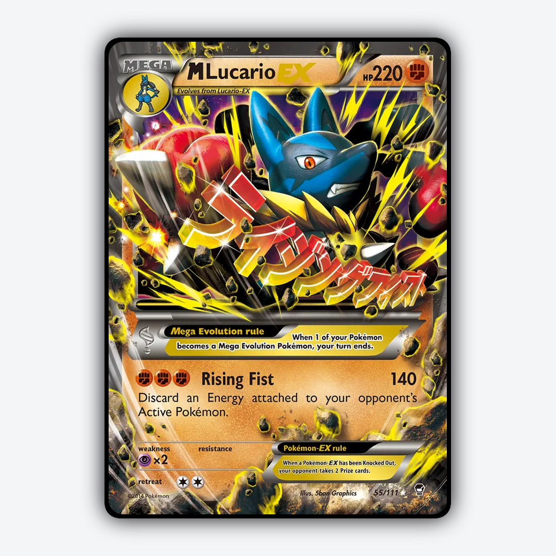 M Lucario-EX 055/111 - Furious Fists Set - Card Rug