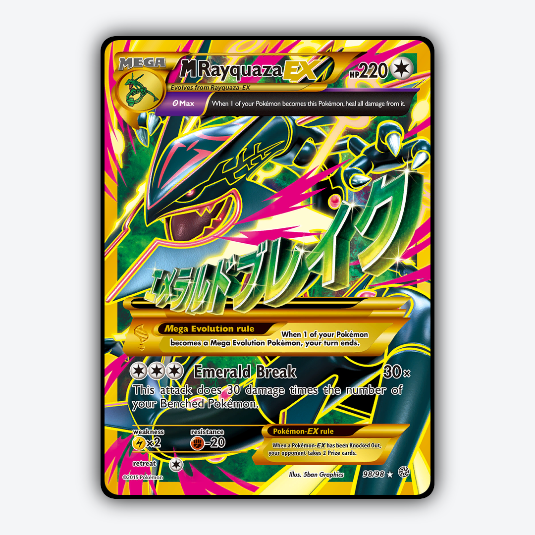 M Rayquaza-EX 098/98 - Ancient Origins Set - Card Rug
