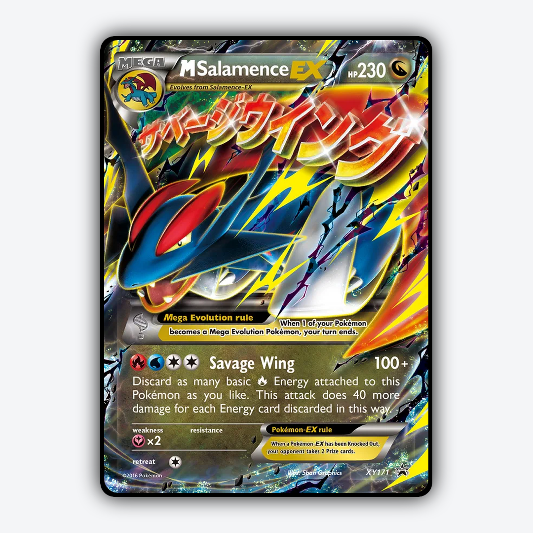 M Salamence-EX #171 - XY Black Star Promos Set - Card Rug