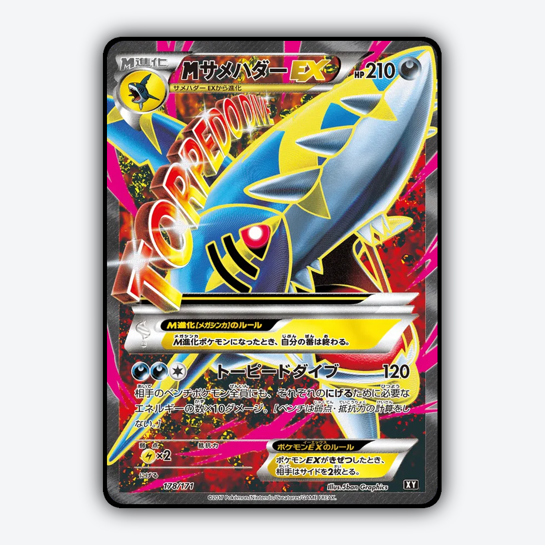 M Sharpedo-EX 178/171 - The Best of XY Set - Card Rug (JP)