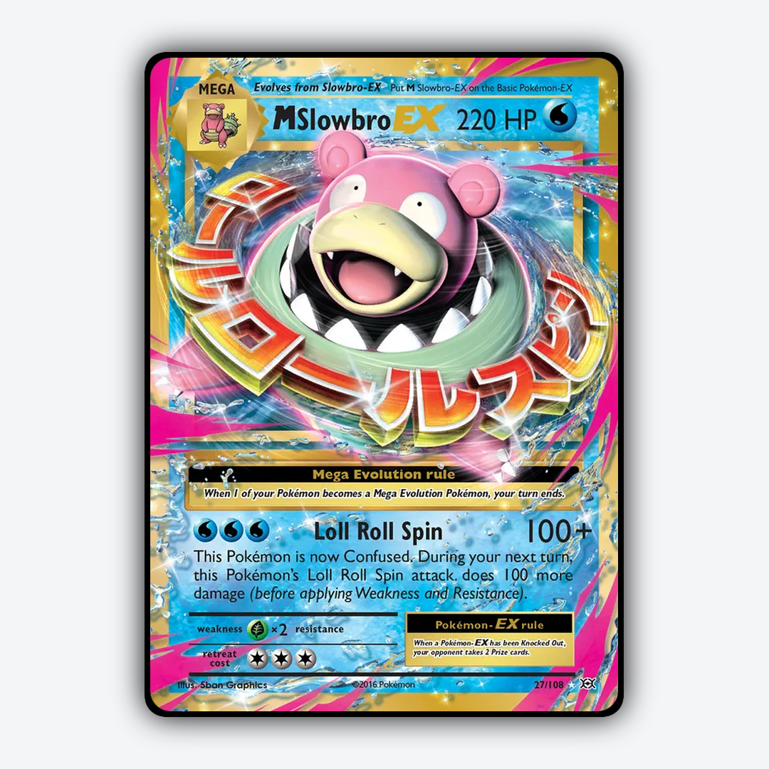 M Slowbro-EX #27 - Evolutions Set - Card Rug