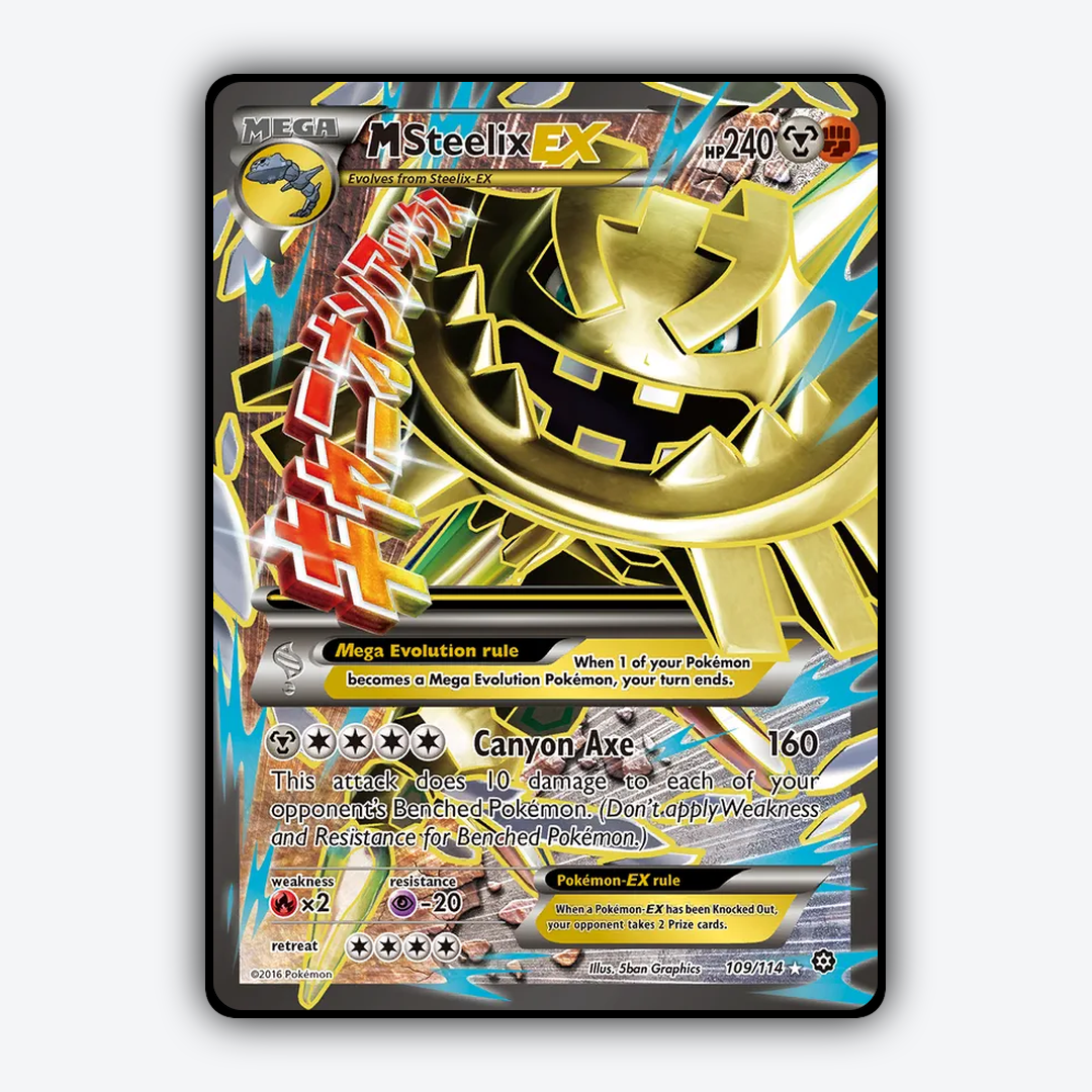 M Steelix-EX 109/114 - Steam Siege Set - Card Rug