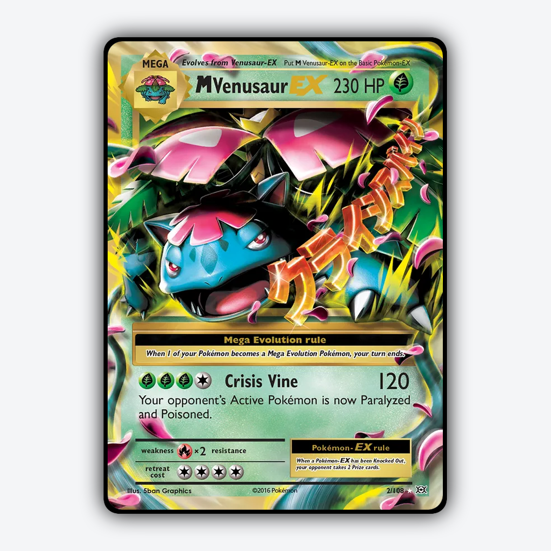 M Venusaur-EX #2 - Evolutions Set - Card Rug