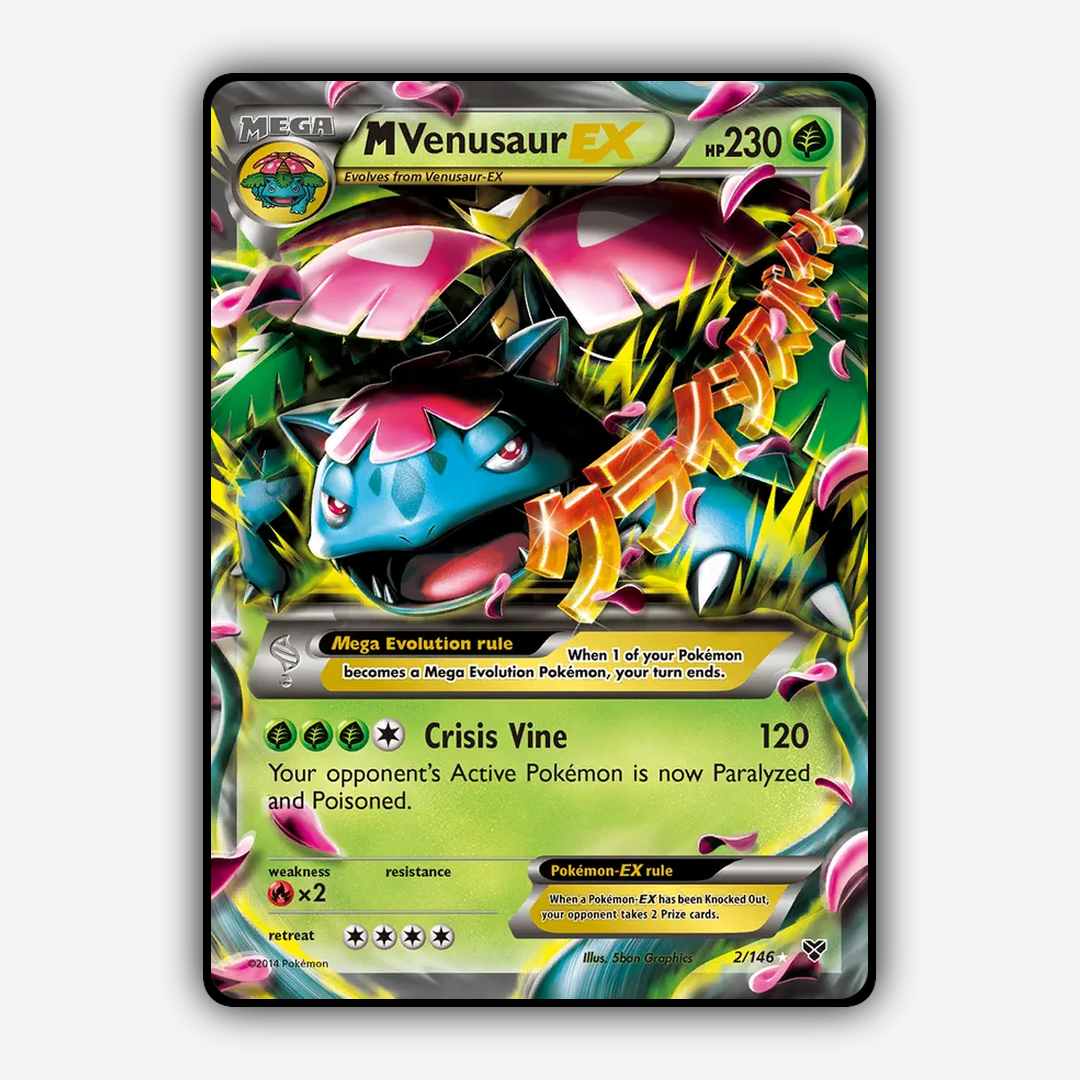M Venusaur-EX 002/146 - XY Set - Card Rug