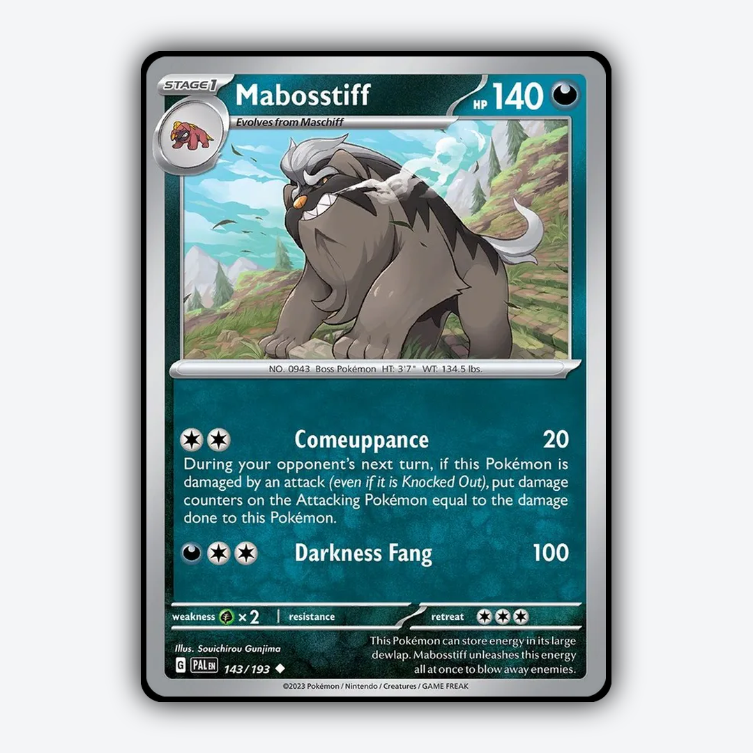Mabosstiff 143/193 - Paldea Evolved Set - Card Rug