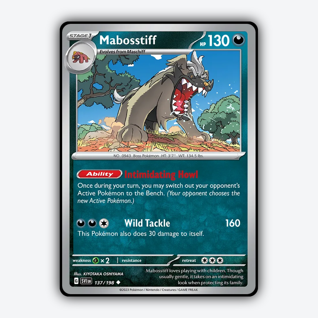 Mabosstiff 137/198 - Scarlet & Violet Set - Card Rug