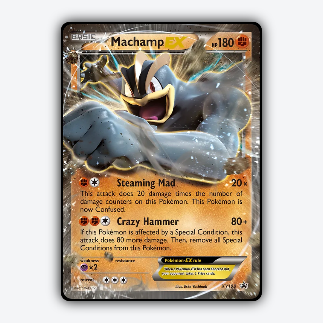 Machamp-EX #108 - XY Black Star Promos Set - Card Rug