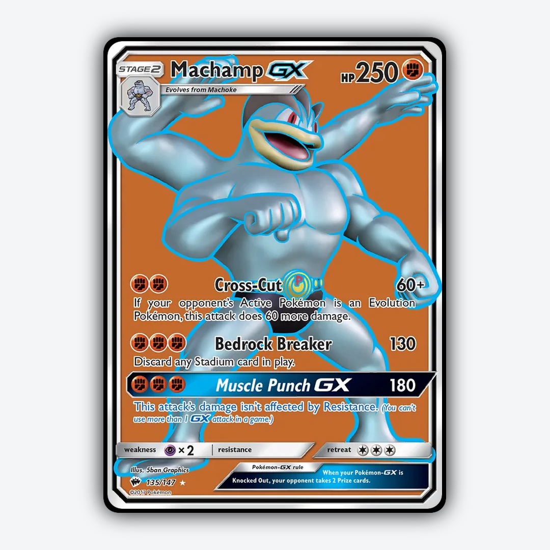 Machamp-GX 135/147 - Burning Shadows Set - Card Rug