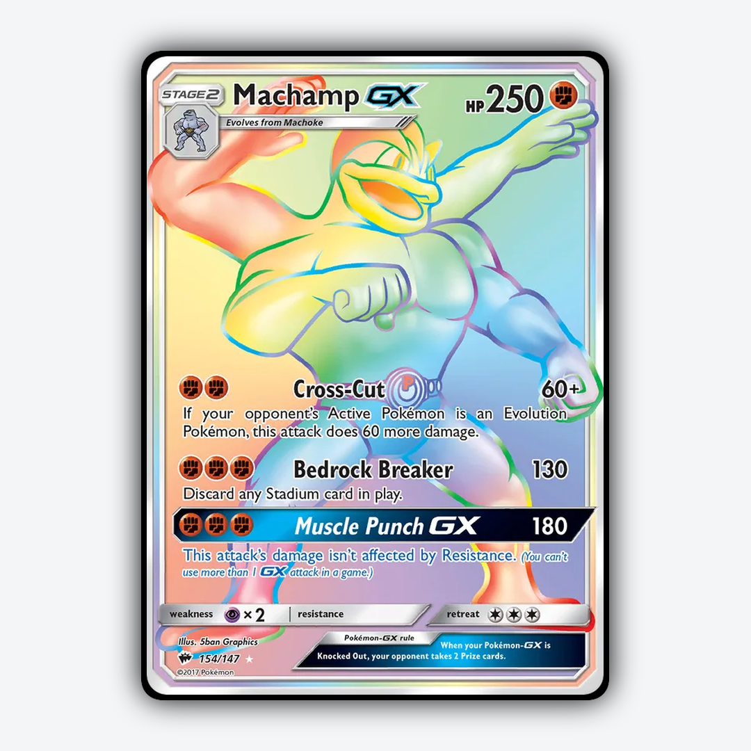 Machamp-GX 154/147 - Burning Shadows Set - Card Rug