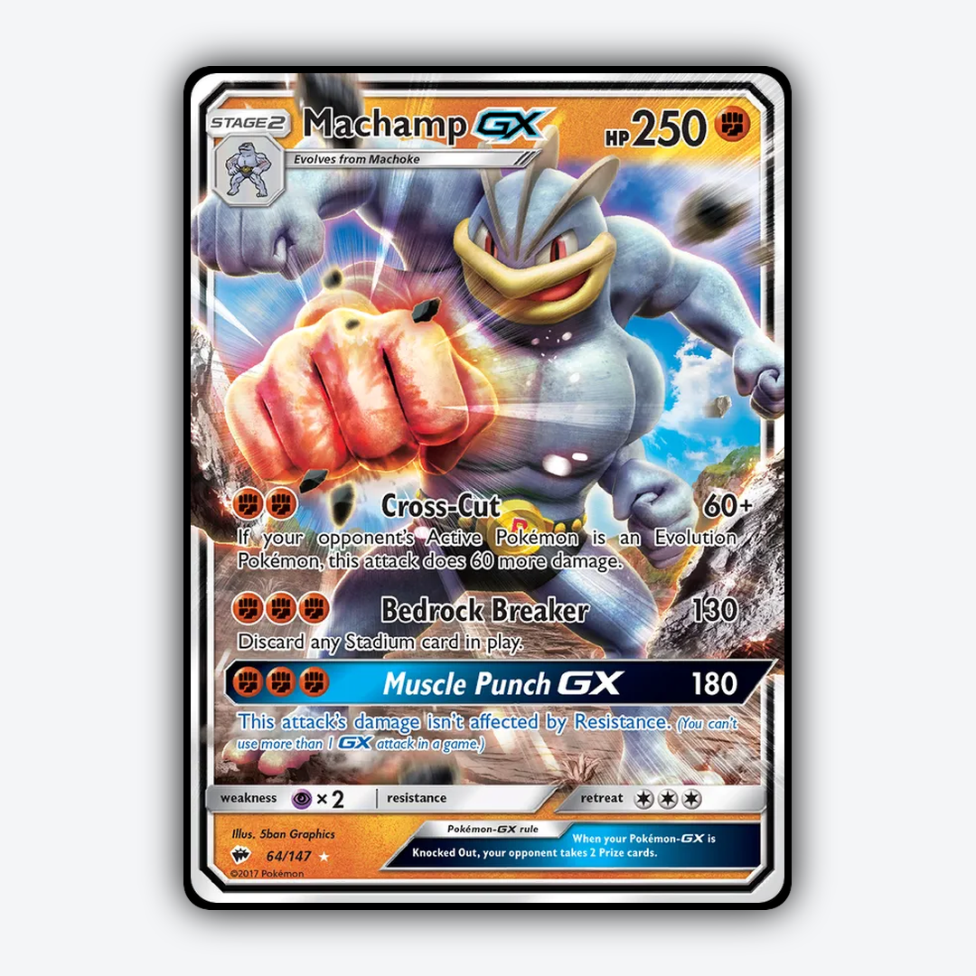 Machamp-GX 064/147 - Burning Shadows Set - Card Rug