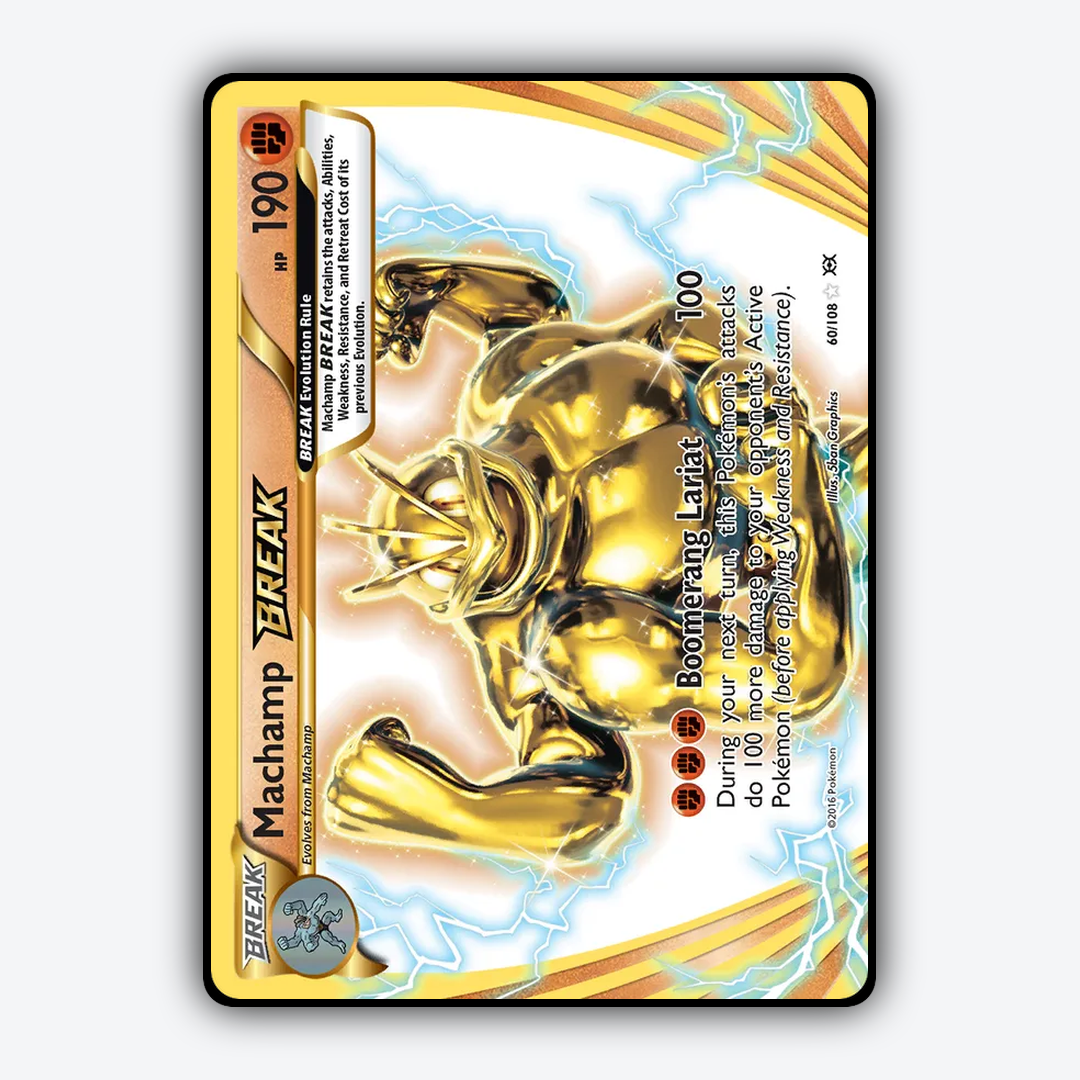 Machamp BREAK #60 - Evolutions Set - Card Rug