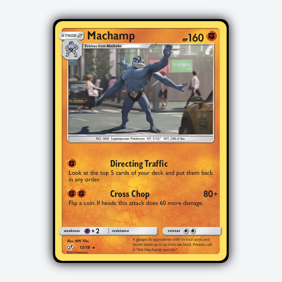 Machamp 013/18 - Detective Pikachu Set - Card Rug