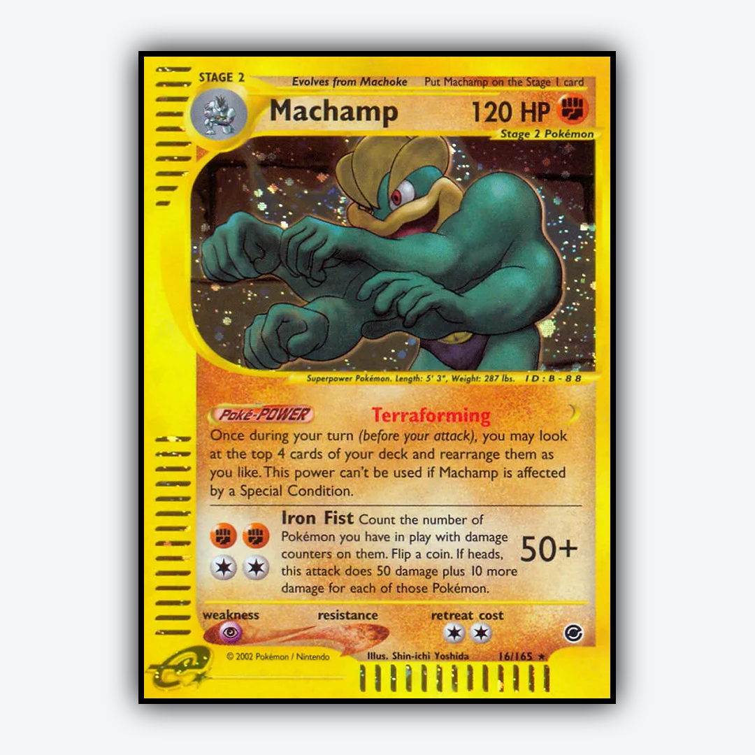 Machamp 016/165 - Expedition Base Set - Card Rug