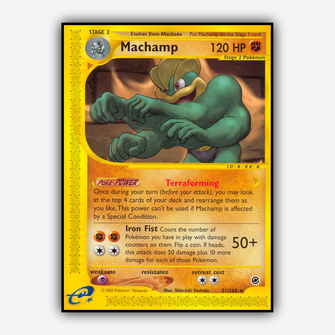 Machamp 051/165 - Expedition Base Set - Card Rug