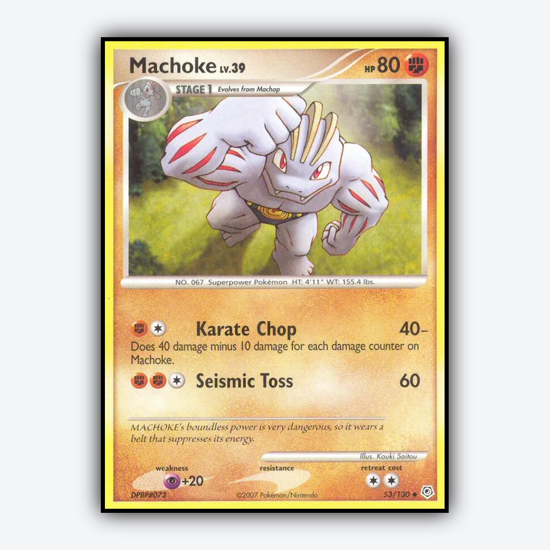 Machoke 053/130 - Diamond & Pearl Set - Card Rug