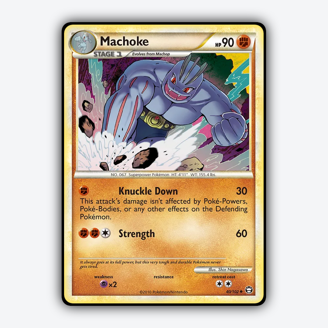 Machoke 040/102 - HS—Triumphant Set - Card Rug