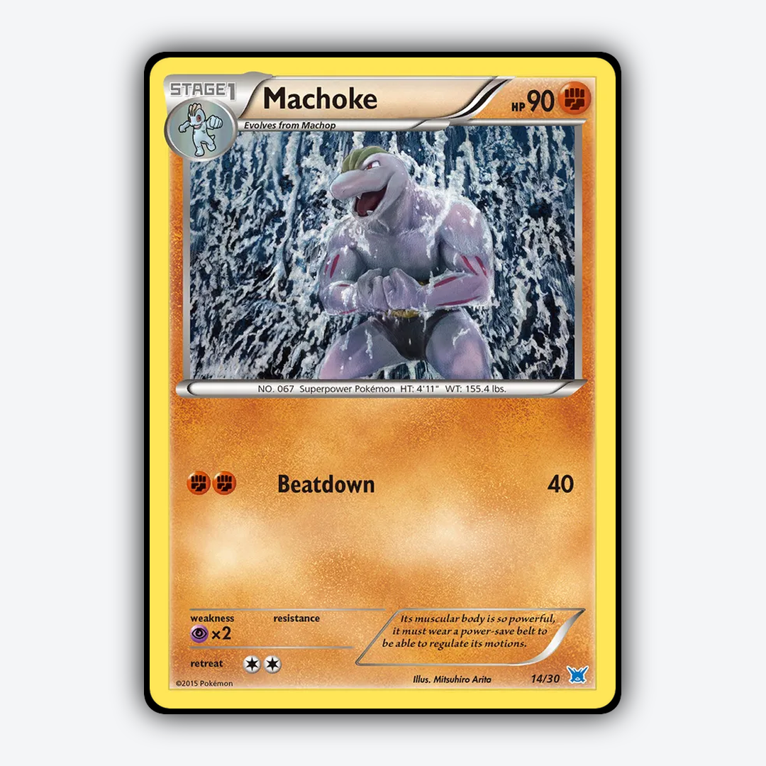 Machoke 014/30 - XY Trainer Kit Latios Set - Card Rug