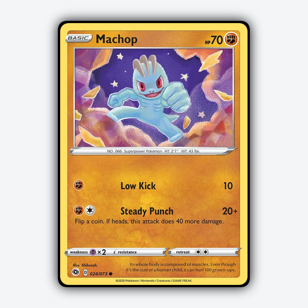 Machop 024/73 - Champion's Path Set - Card Rug