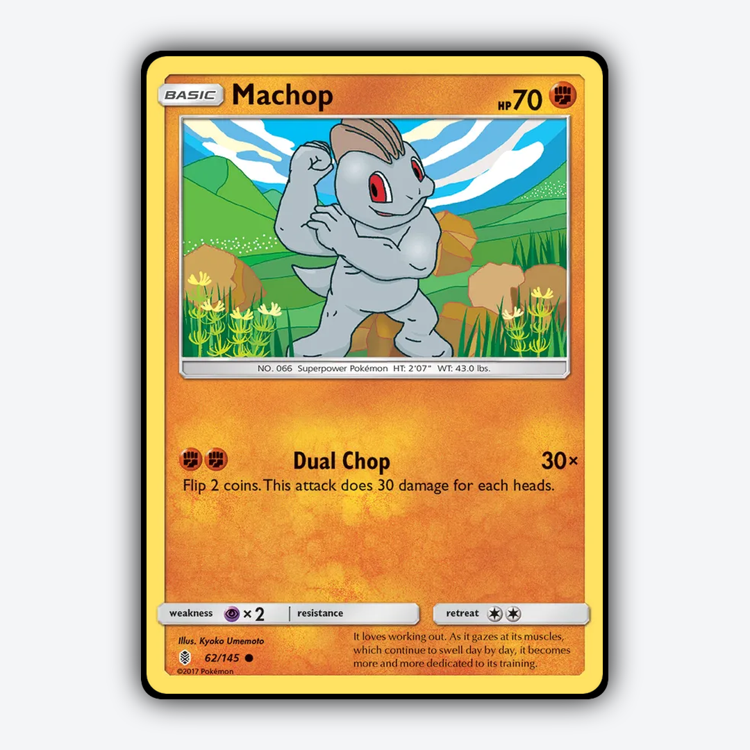 Machop 062/145 - Guardians Rising Set - Card Rug