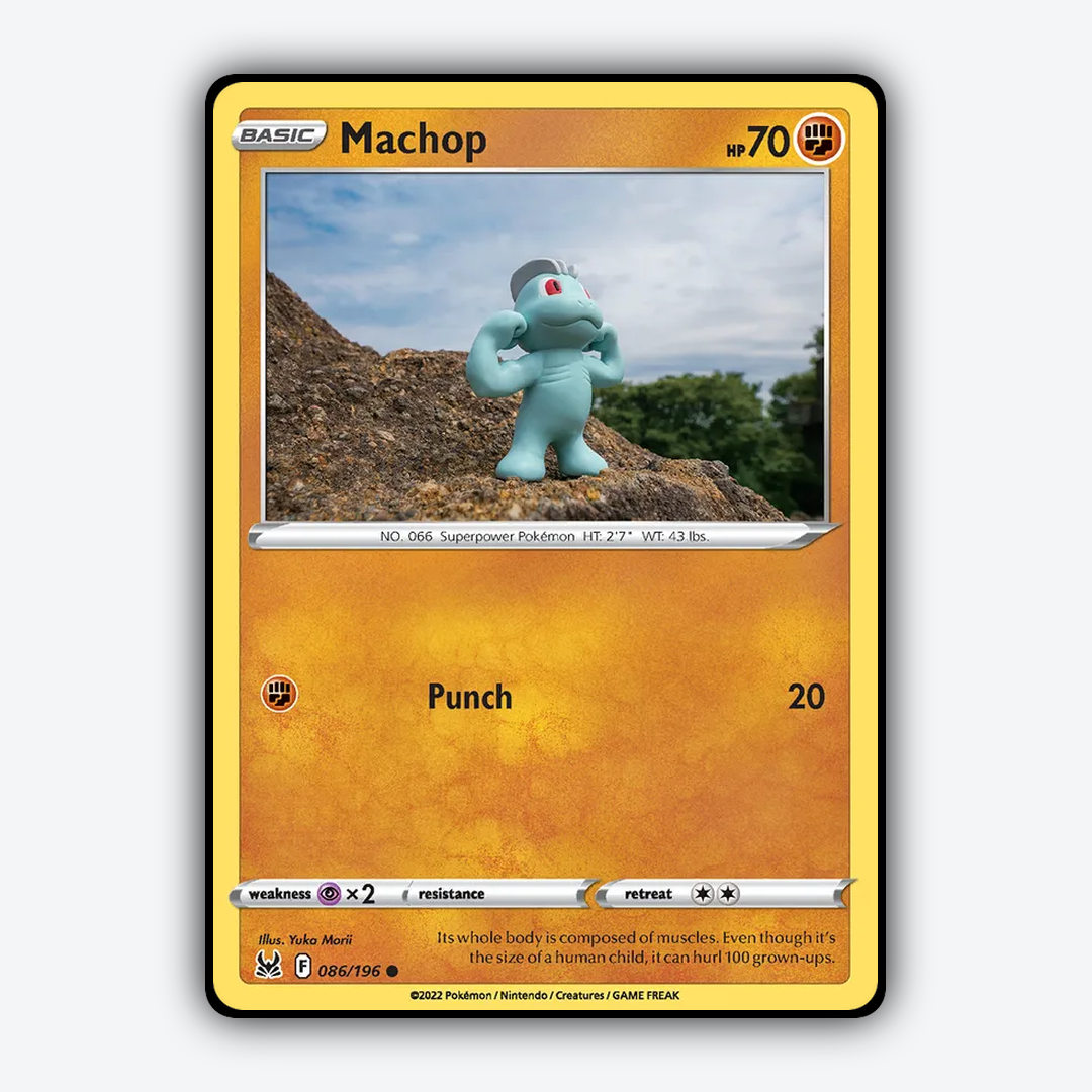 Machop 086/196 - Lost Origin Set - Card Rug