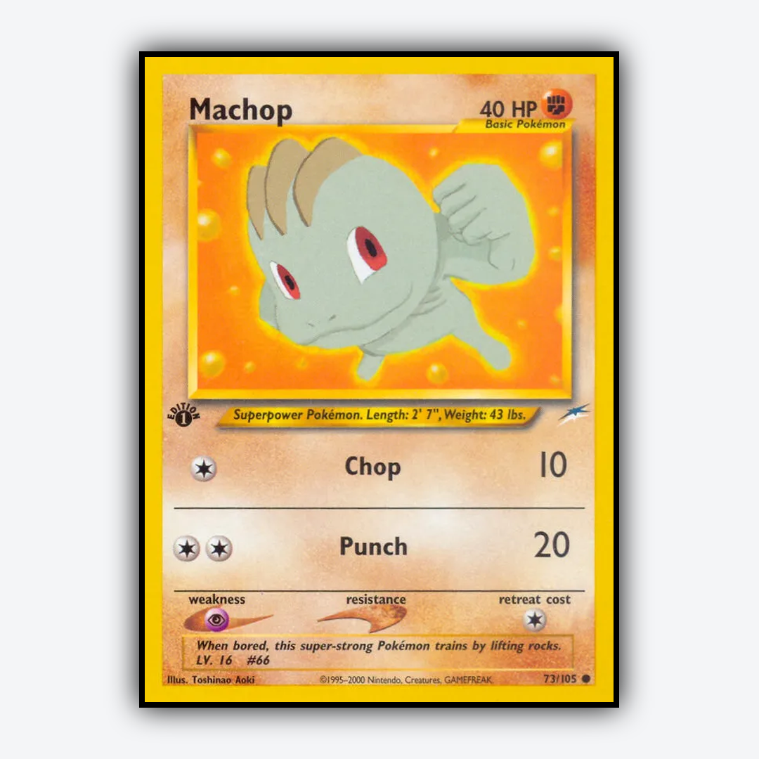 Machop 073/105 - Neo Destiny Set - Card Rug