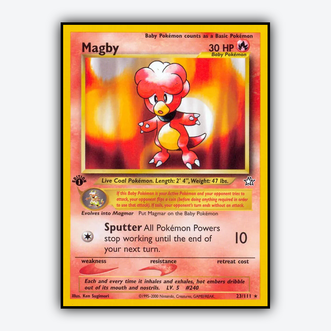 Magby 023/111 - Neo Genesis Set - Card Rug