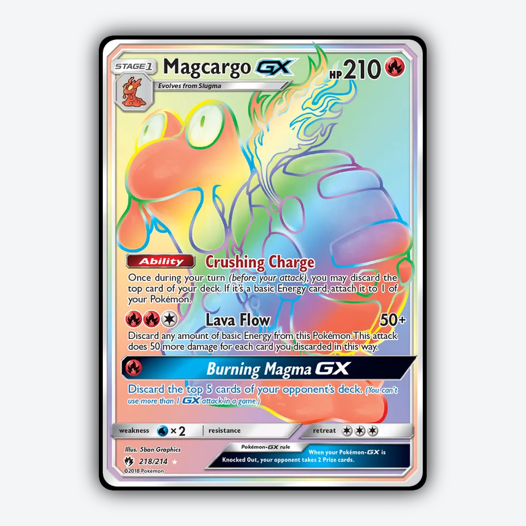 Magcargo-GX 218/214 - Lost Thunder Set - Card Rug