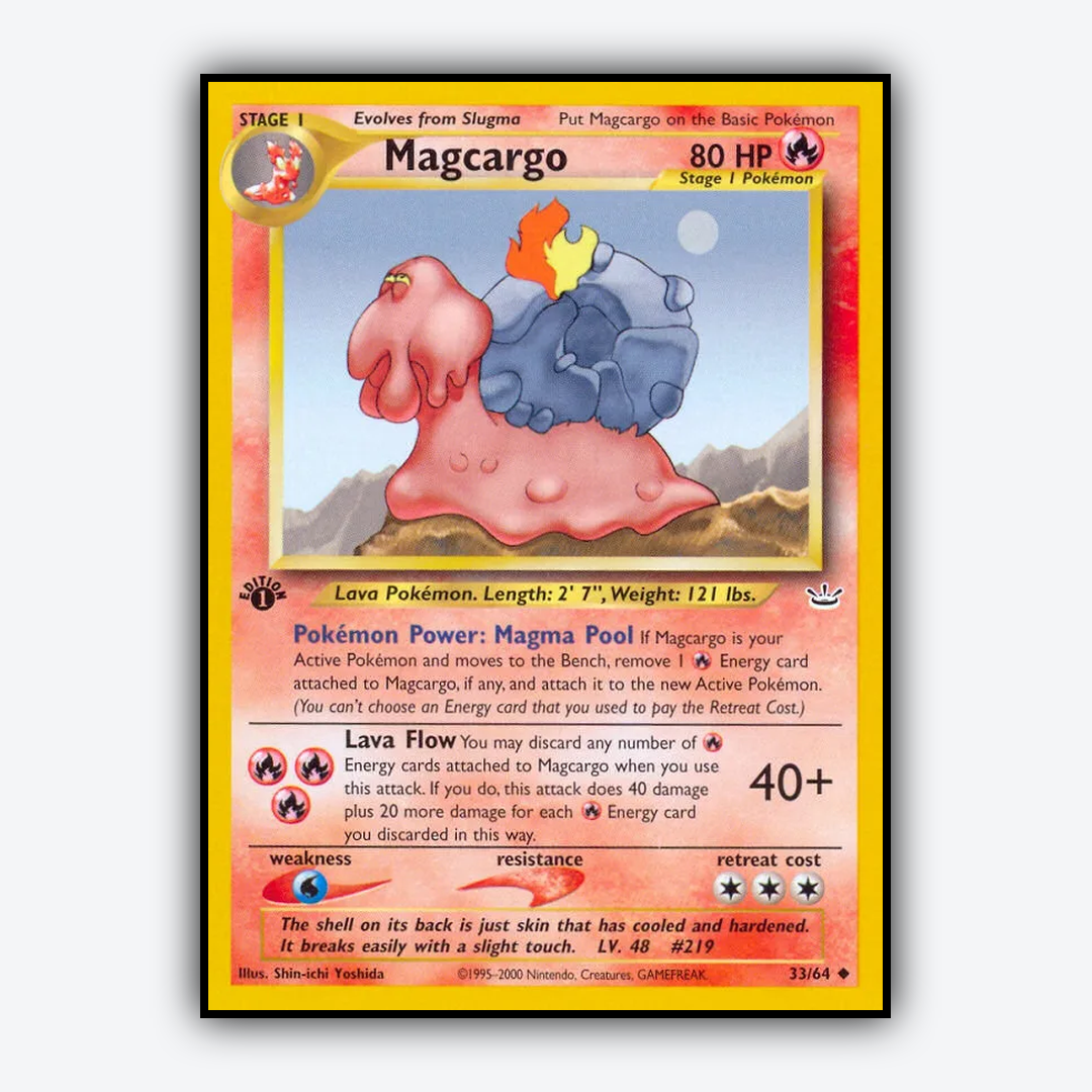 Magcargo 033/64 - Neo Revelation Set - Card Rug
