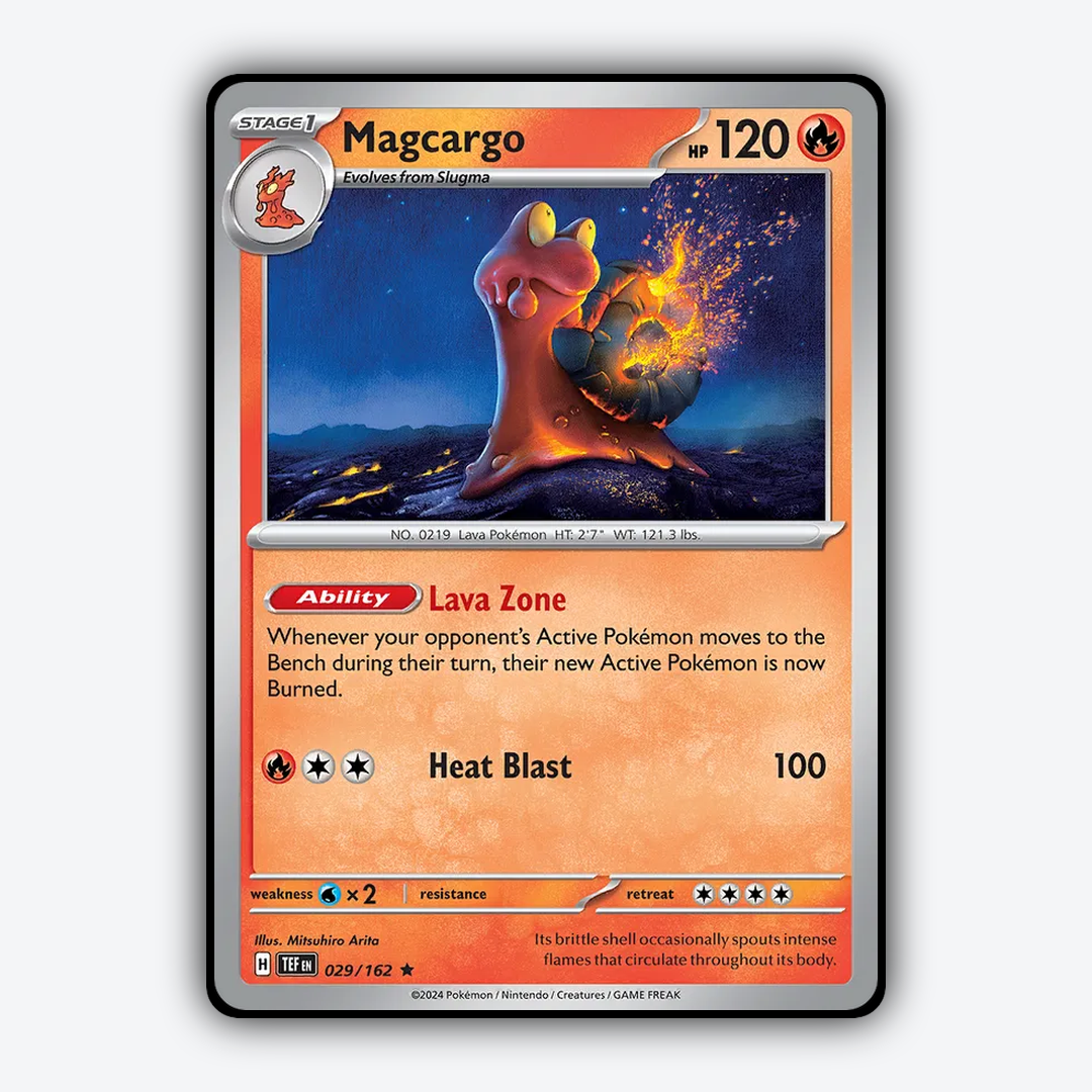 Magcargo 029/162 - Temporal Forces Set - Card Rug