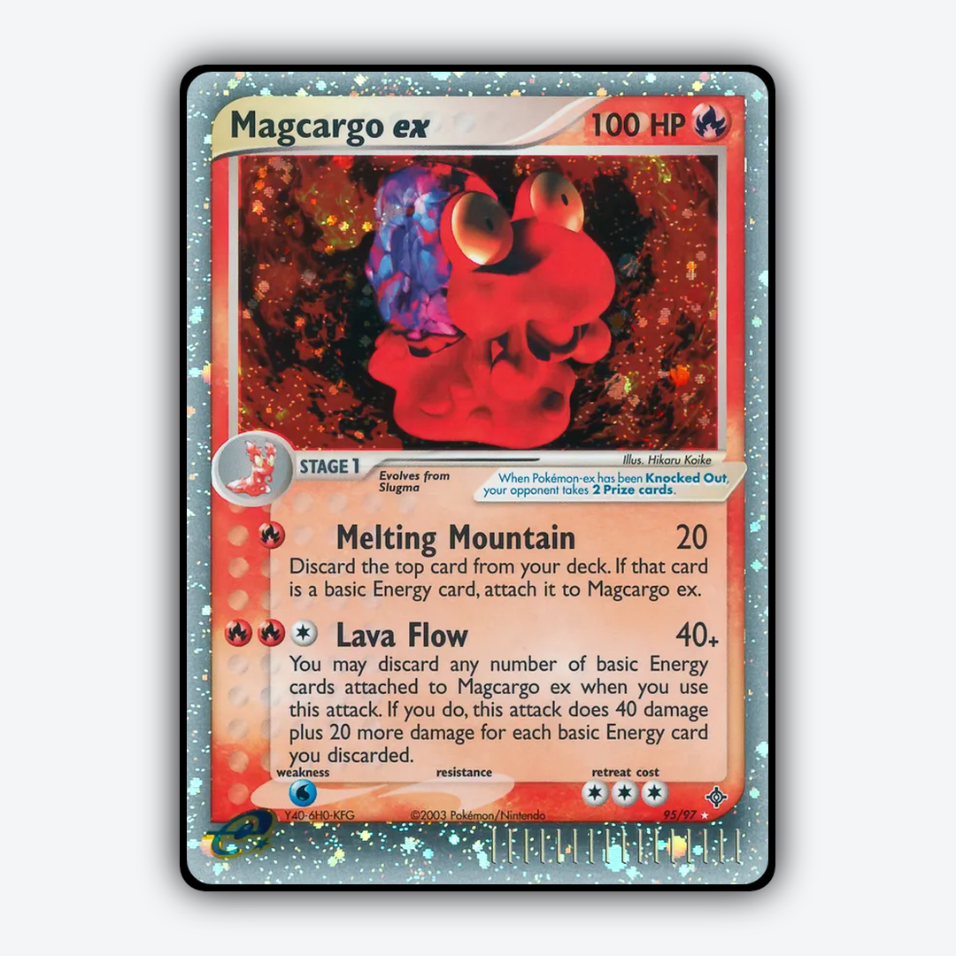 Magcargo ex 095/97 - Dragon Set - Card Rug