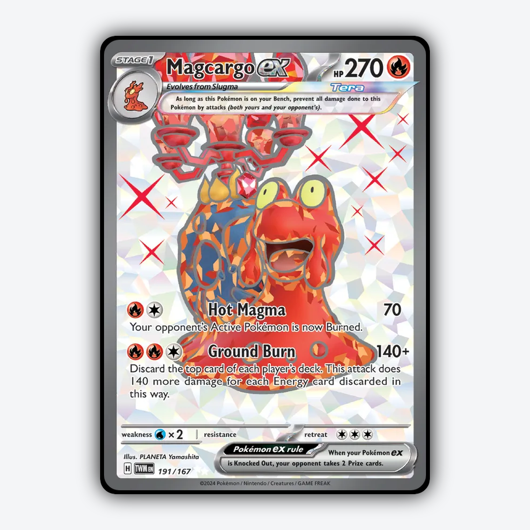 Magcargo ex #191 - Twilight Masquerade Set - Card Rug