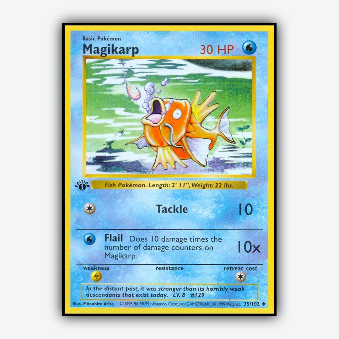 Magikarp #35 - Base Set - Card Rug