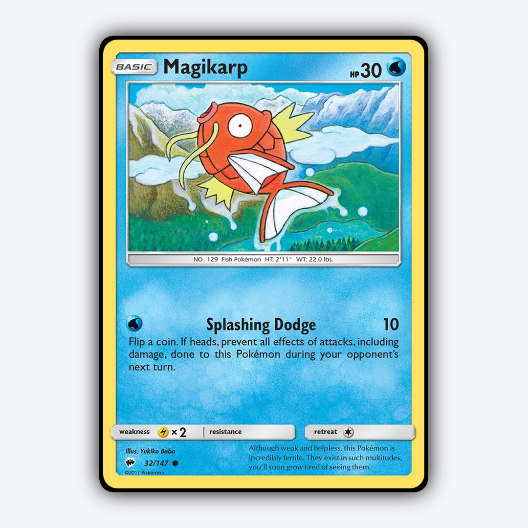 Magikarp 032/147 - Burning Shadows Set - Card Rug