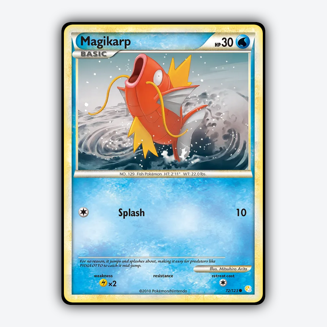 Magikarp 072/123 - HeartGold & SoulSilver Set - Card Rug