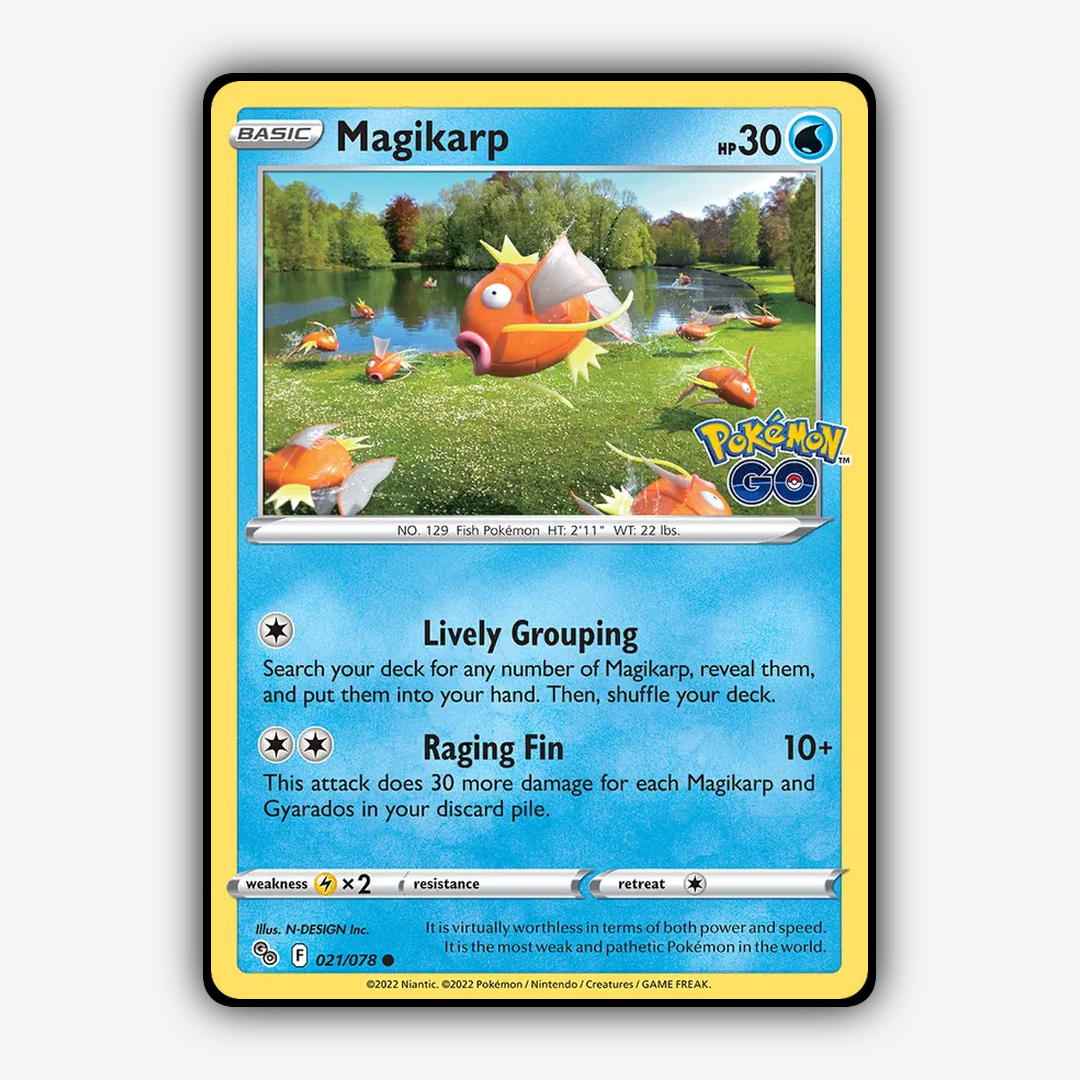 Magikarp 021/78 - Pokémon GO Set - Card Rug
