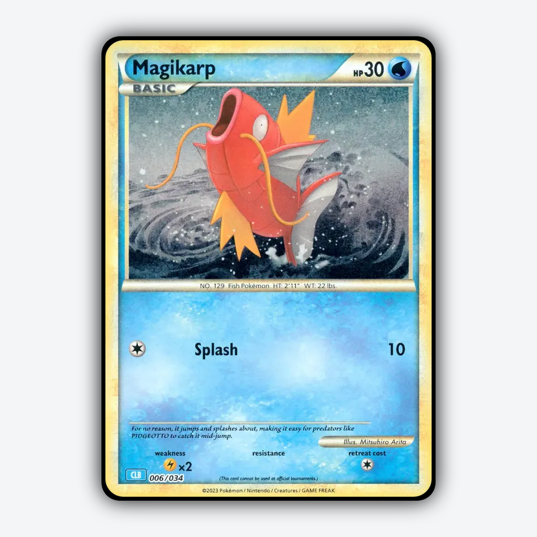 Magikarp 006/034 - Pokémon TCG Classic - Blastoise Set - Card Rug