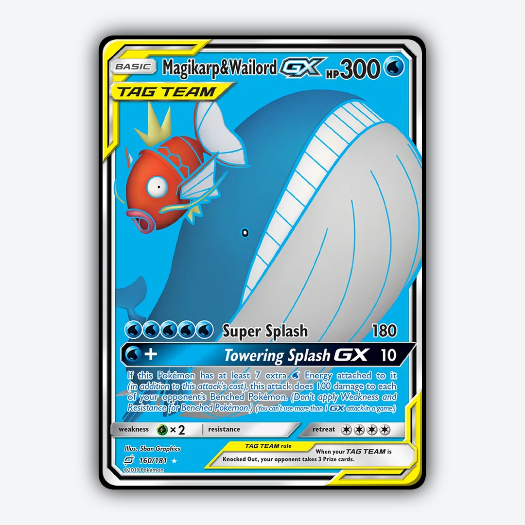 Magikarp & Wailord-GX 160/181 - Team Up Set - Card Rug