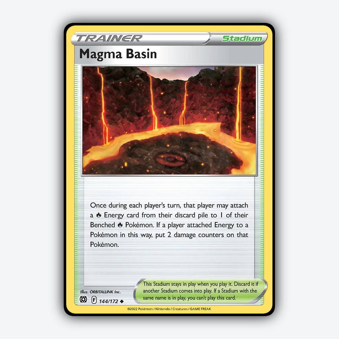 Magma Basin 144/172 - Brilliant Stars Set - Card Rug