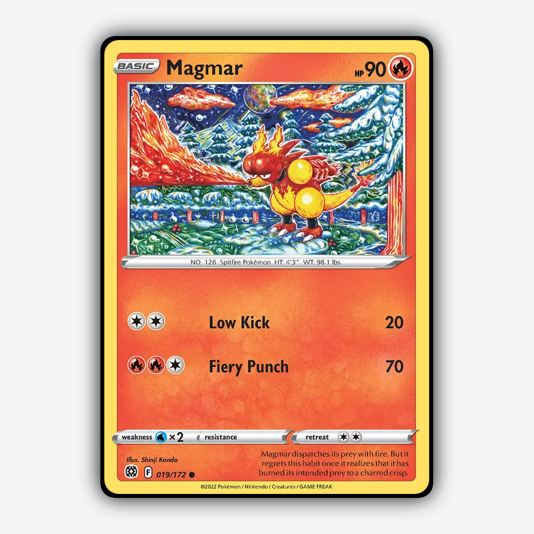 Magmar 019/172 - Brilliant Stars Set - Card Rug