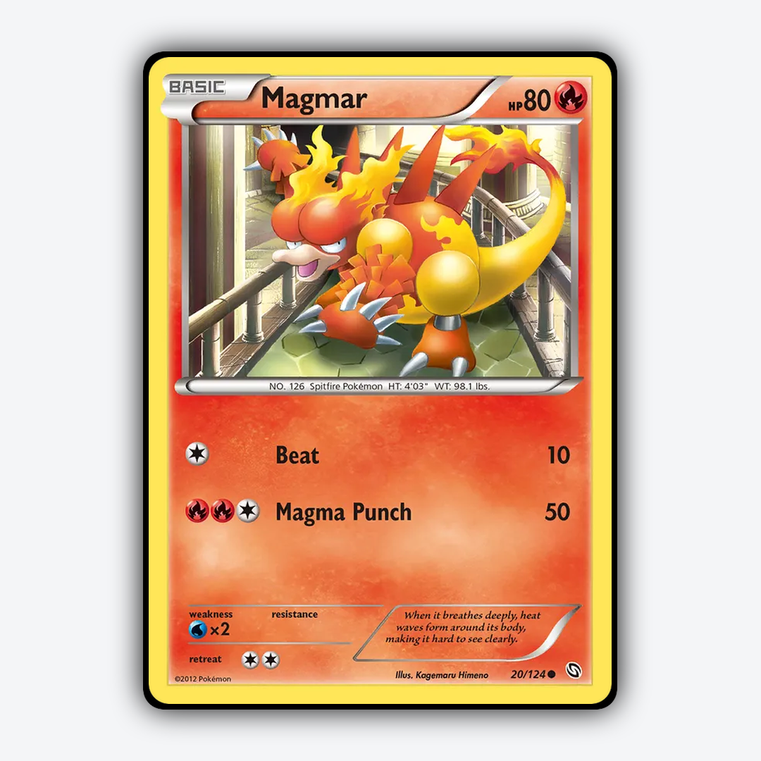 Magmar 020/124 - Dragons Exalted Set - Card Rug