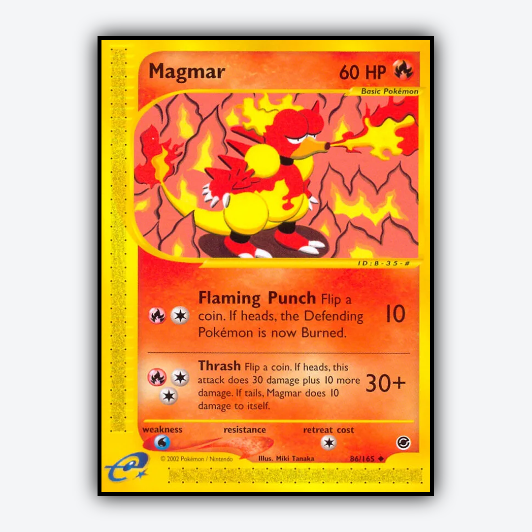Magmar 086/165 - Expedition Base Set - Card Rug