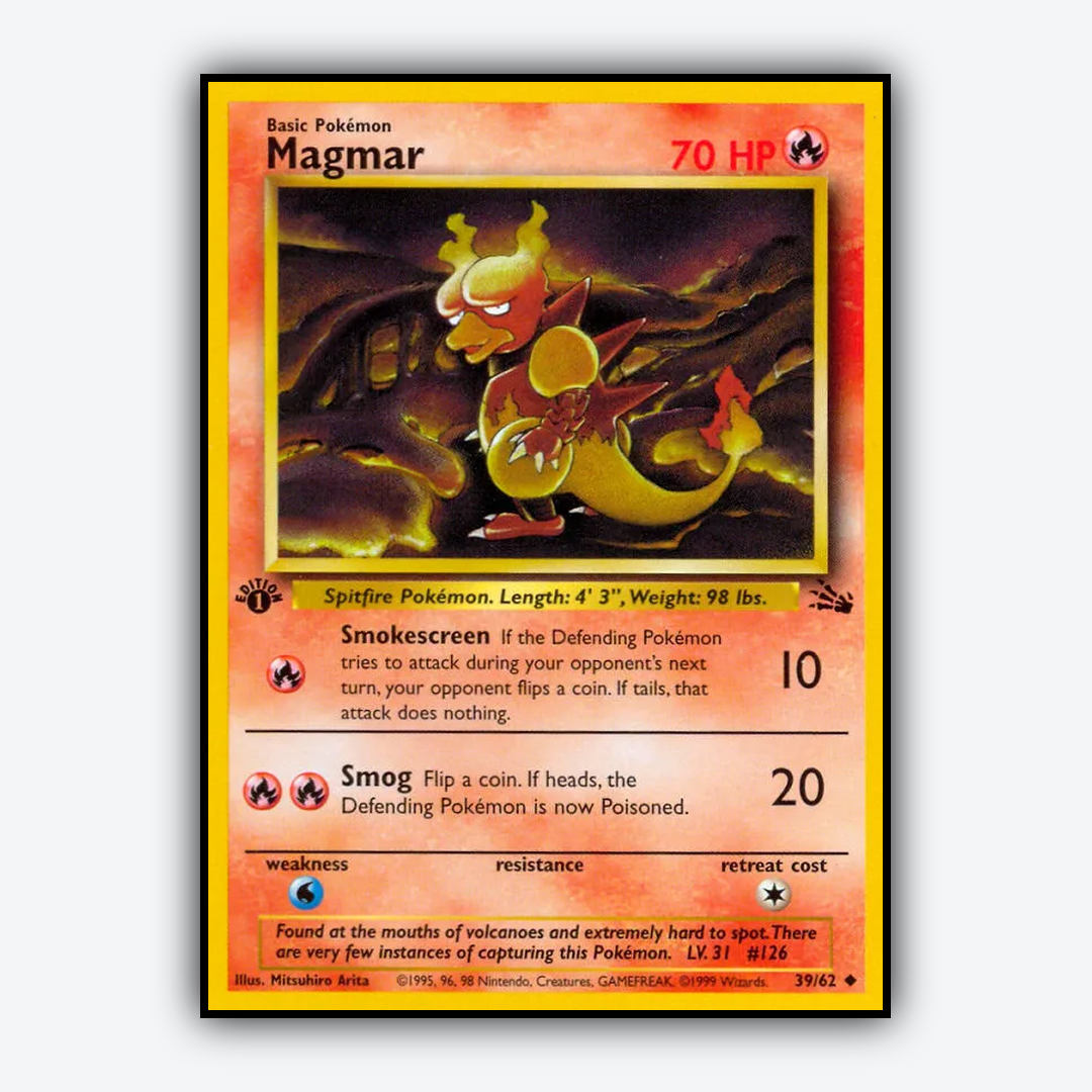 Magmar 039/62 - Fossil Set - Card Rug