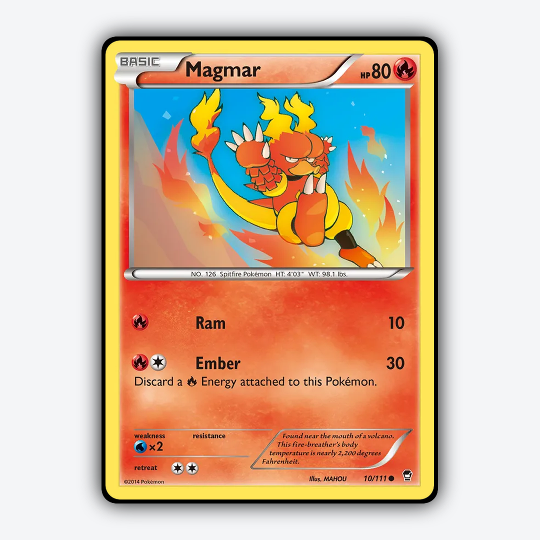 Magmar 010/111 - Furious Fists Set - Card Rug