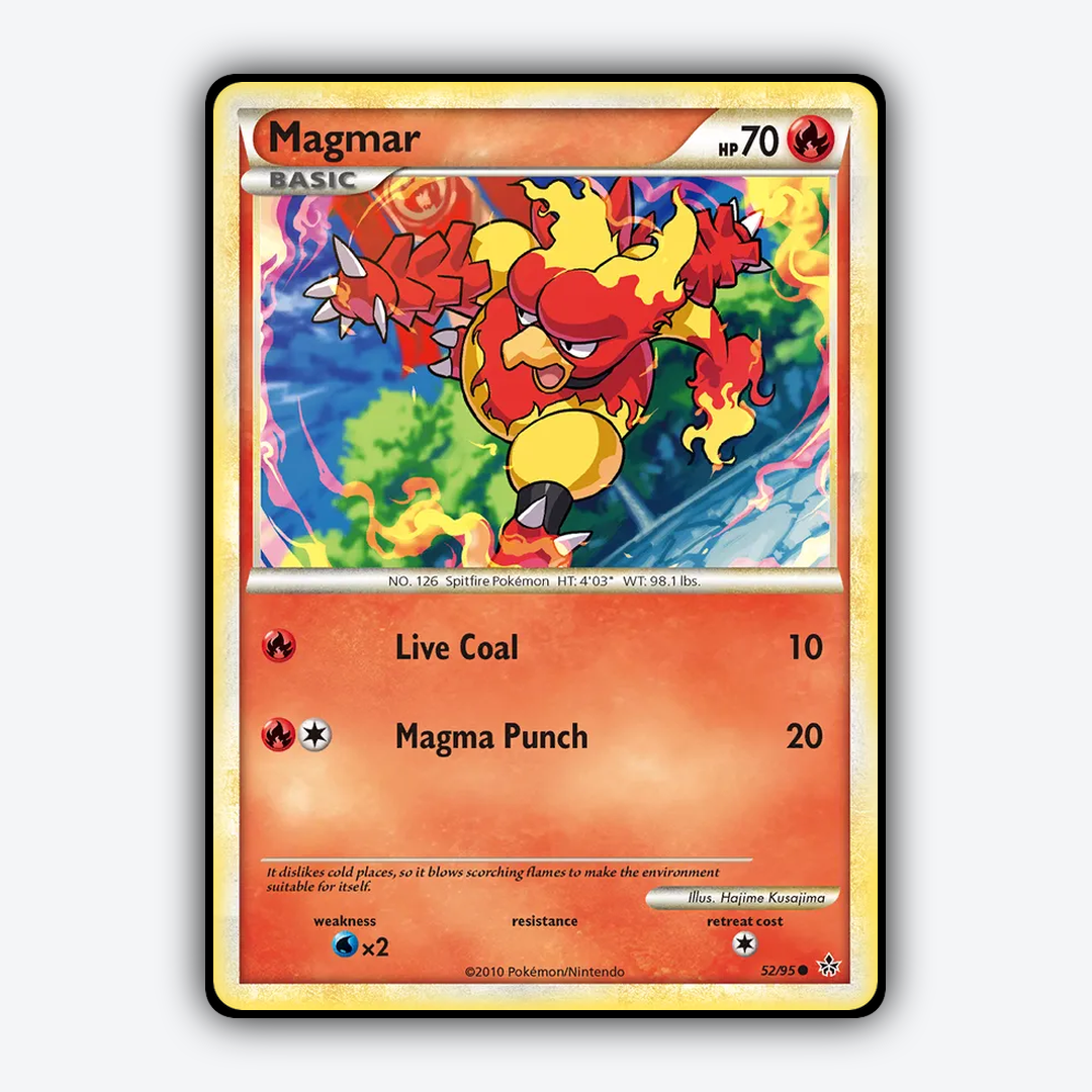 Magmar 052/95 - HS—Unleashed Set - Card Rug