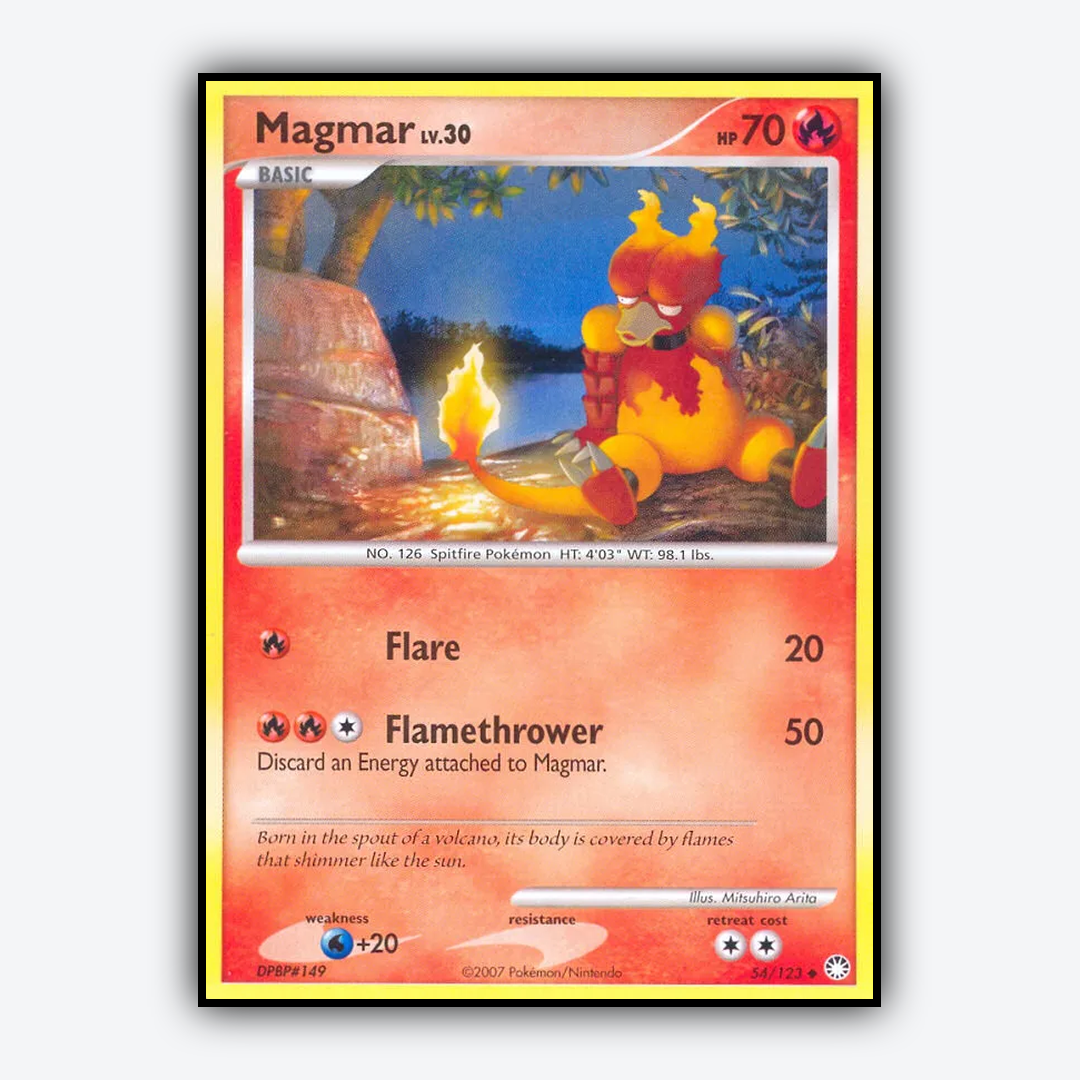 Magmar 054/123 - Mysterious Treasures Set - Card Rug